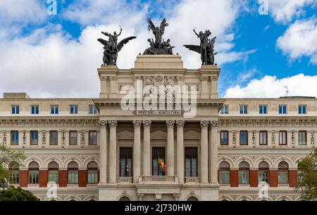 Ein Bild des Palastes von Fomento oder Ministerium für Landwirtschaft Gebäude. Stockfoto