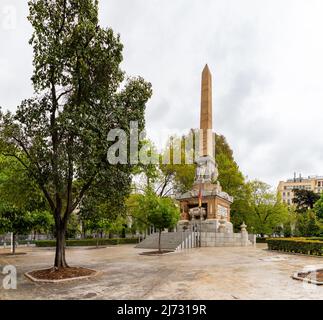 Ein Bild des Denkmals der Gefallenen für Spanien oder Monumento a los Caídos por España (auf Spanisch). Stockfoto