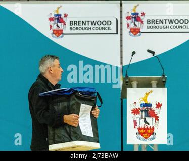 Brentwood Essex 5. May 2022 Brentwood Borough council Lokale Wahl im Brentwood Centre, Brentwood Essex Credit Ian DavidsonAlamy Live News Stockfoto