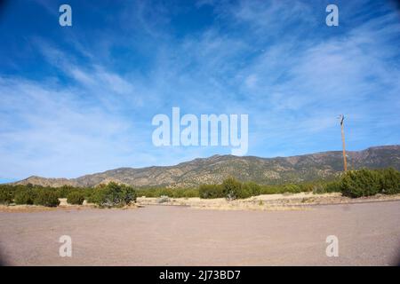 Verlassene Kelly Mine Gebiet in Magdalena, New Mexico. Stockfoto