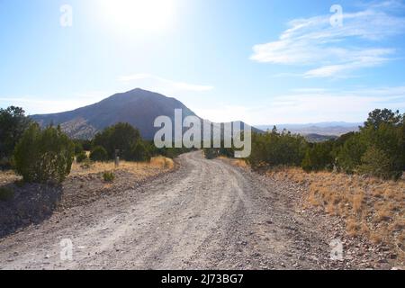 Verlassene Kelly Mine Gebiet in Magdalena, New Mexico. Stockfoto