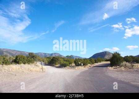 Verlassene Kelly Mine Gebiet in Magdalena, New Mexico. Stockfoto