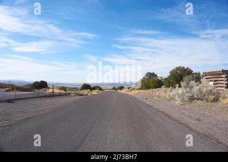 Verlassene Kelly Mine Gebiet in Magdalena, New Mexico. Stockfoto