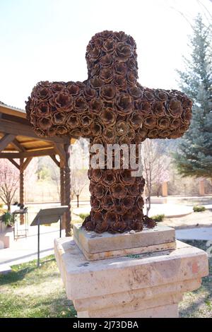 Kirche des Santuario de Chimayo in Chimayo, New Mexico, USA. Stockfoto