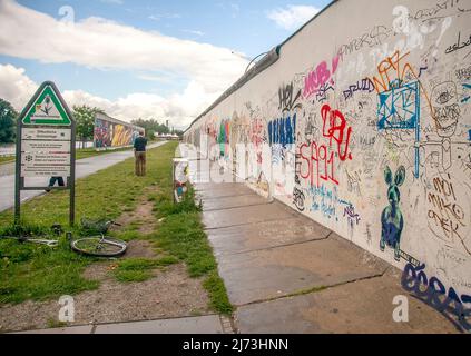 Graffiti auf der Berliner Mauer, Berlin, Deutschland Stockfoto