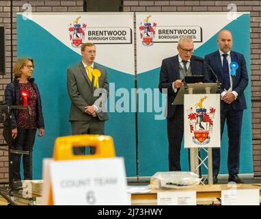 Brentwood Essex 6. May 2022 Brentwood Borough council Lokale Wahl im Brentwood Centre, Brentwood Essex Credit Ian DavidsonAlamy Live News Stockfoto