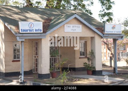 Steueramt, Alte Verwaltungsgebäude, Blantyre, Malawi, Afrika. Die erste Mission und Kolonialverwaltung Malawis wurde in Blanty gegründet Stockfoto