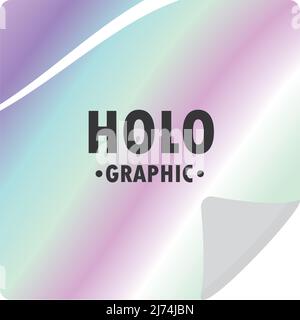 Holographisches faltiges Papier Stock Vektor