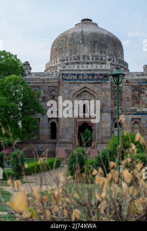 Gebäude in Lodhi Garten bekannt als Shish Gumbad. Stockfoto