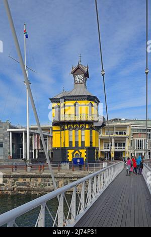 Clock Tower, Victoria und Alfred Waterfront, Touristisches Zentrum, Südafrika, Kapstadt Stockfoto