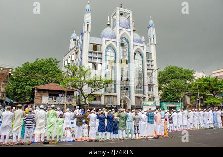 Namaz während eid al fitar in kalkata West bengalen Stockfoto