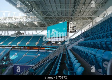 Miami International Autodrome, Miami, USA am 5. Mai 2022 Gesamtansicht der Sitzmöglichkeiten im Stadion während des FORMEL 1 CRYPTO.COM MIAMI GRAND PRIX 2022, Eleanor Hoad Stockfoto