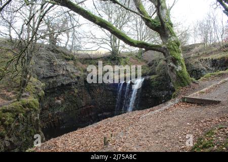 Dalcairney Falls - Schottland Stockfoto