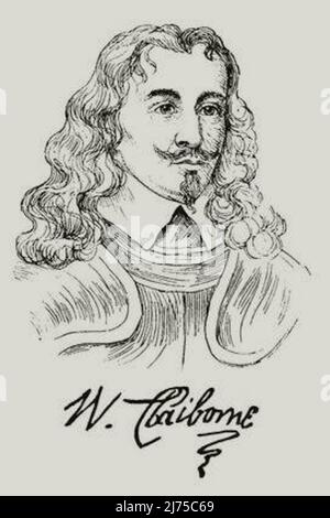 William Claiborne auch geschrieben Cleyburne (c. 1600 – c. 1677) Stockfoto