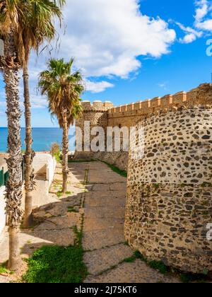 Castillo de San Miguel (Burg von San Miguel) in Almunecar - Granada, Spanien Stockfoto