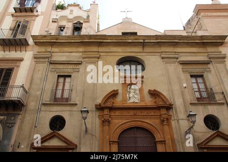 renaissance (?) kirche (san giuseppe dei teatini) in palermo auf sizilien (italien) Stockfoto