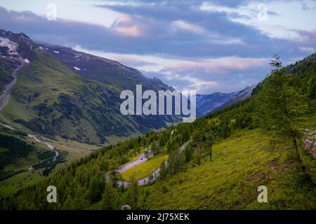 Großglockner Hochalpenstraße in Österreich, Stockfoto