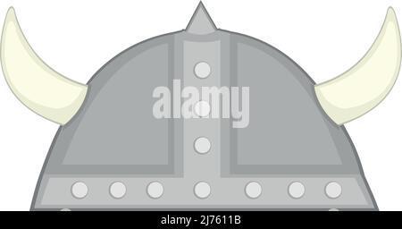 Vektordarstellung eines wikingerhelms Stock Vektor