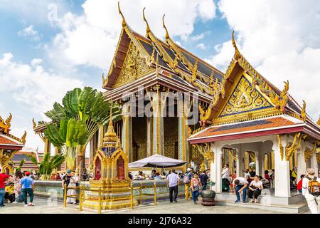 Tempel des Smaragd-Buddha, Phra Ucosot, Hof, Königlicher Palast, großer Palast, Wat Phra Kaeo, Bangkok, Thailand, Asien Stockfoto