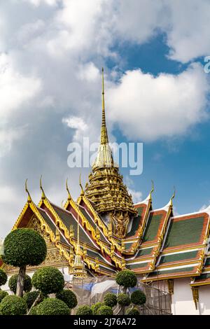 Phra Thinang Dusit Maha Prasat, Krönungshalle, Königlicher Palast, Großer Palast, Wat Phra Kaeo, Tempel des Smaragdbuddhas, Bangkok, Thailand, Asien Stockfoto