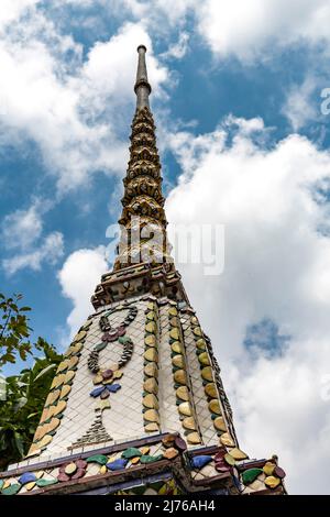 Chedi, Wat Pho Tempel, Wat Phra Chetuphon, Tempel des Reclining Buddha, Bangkok, Thailand, Asien Stockfoto