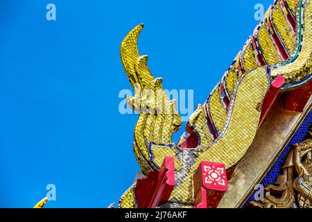 Ornamente, Detail, Tempelkomplex Wat Pho, Tempel des liegenden Buddha, Bangkok, Thailand, Asien Stockfoto