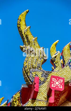 Ornamente, Detail, Tempelkomplex Wat Pho, Tempel des liegenden Buddha, Bangkok, Thailand, Asien Stockfoto