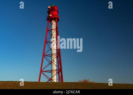 Leuchtturm in Campen, Ostfriesland Stockfoto