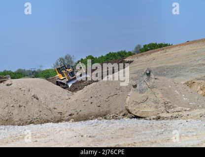 Bau der East Leeds Orbital Road yorkshire vereinigtes Königreich Stockfoto