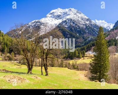 Gadmer-Tal, Pass von den Hüten, Berglandschaft Stockfoto