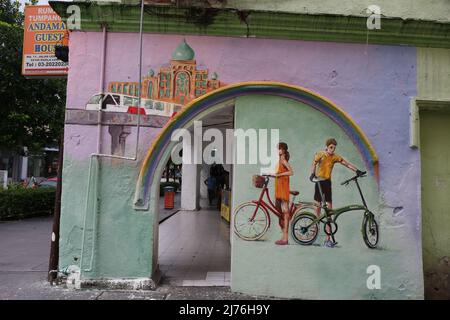 Farbenfroher Streetart-Film Stockfoto