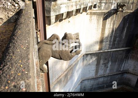 Schöne Steine Steepwell, Stein geschnitzt Stockfoto