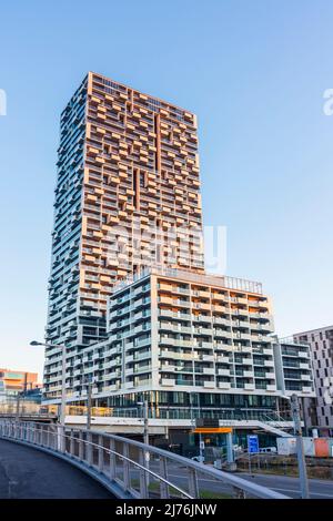 Wien, Marina Tower in 02. Bezirk Leopoldstadt, Österreich Stockfoto