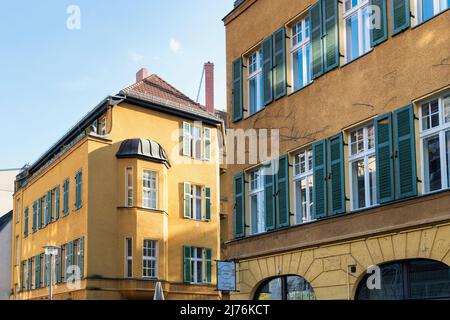 Berlin, Mitte, Scheunenviertel, große Hamburger Straße, Fassaden Stockfoto