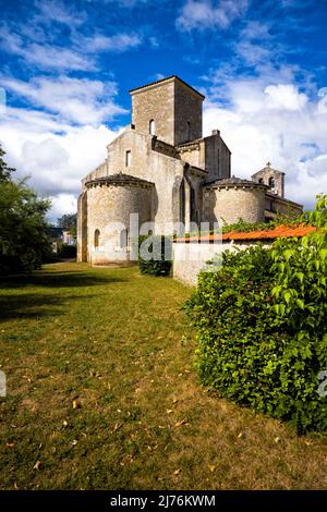 Kirche in Germigny-des-Prés Stockfoto