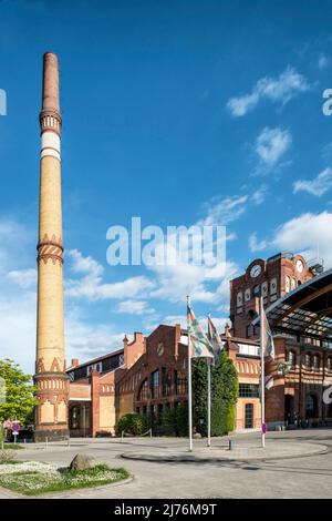 Offenbach am Main, Hessen, Deutschland, denkmalgeschütztes Altschlachterhaus in Offenbach Stockfoto