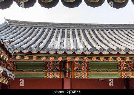 Bereich des königlichen Palastes in Seoul, Südkorea Stockfoto