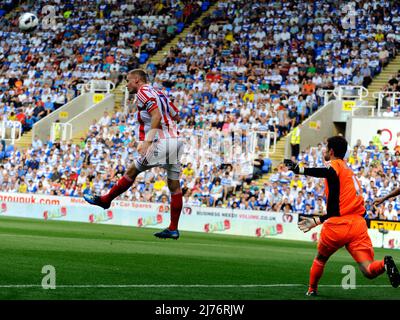 August 2012 - Premier League Football - Reading FC vs Stoke City. Ryan Shawcross von Stoke geht vom Tor weg. Fotograf: Paul Roberts/Pathos. Stockfoto