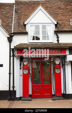 Die rote Pumpenwerkstatt, Great Missenden, Buckinghamshire, England, Großbritannien Stockfoto