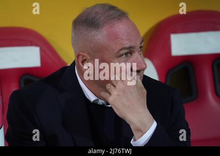 massimiliano alvini (Trainer perugia calcio) während des Spiels AC Perugia gegen AC Monza in der italienischen Fußballserie B in Perugia, Italien, Mai 06 2022 Stockfoto