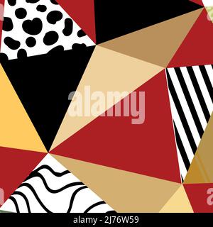 Abstrakter Geometrisch Geformter Strukturierter Musterhintergrund Stock Vektor