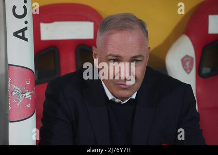 massimiliano alvini (Trainer perugia calcio) während des Spiels AC Perugia gegen AC Monza in der italienischen Fußballserie B in Perugia, Italien, Mai 06 2022 Stockfoto