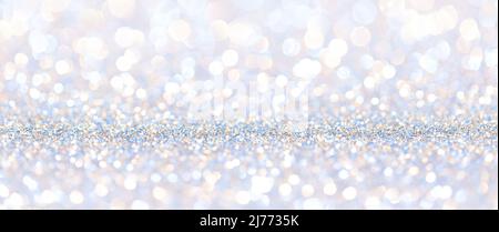 Verschwommene, unscharfe, mehrfarbige Lichter. Kopierbereich, Konzept Stockfoto