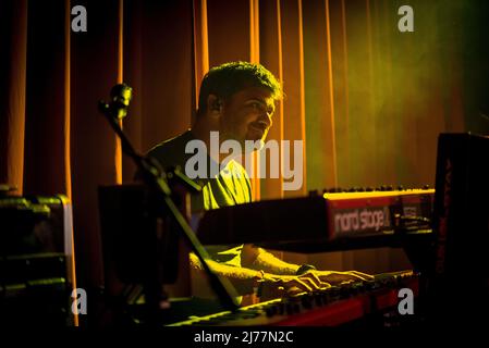 5. Mai 2022, Mailand, Mailand, Italien: Enula, Bühnenname von Enula Bareggi im Live-Konzert im Apollo Club in Mailand. (Bild: © Pamela Rovaris/Pacific Press via ZUMA Press Wire) Stockfoto