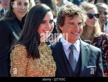 Mai 2022 - San Diego, Kalifornien - Jennifer Connelly und Tom Cruise. „Top Gun: Maverick“-Weltpremiere. Stockfoto
