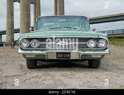 1960 Chevrolet Bel Air klassisches amerikanisches Familienauto Stockfoto