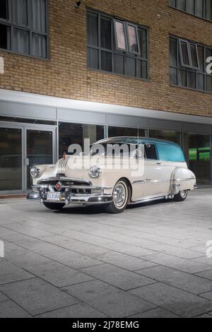 1961 Pontiac Lieferwagen Sedan - klassischer amerikanischer Transporter Stockfoto