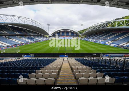 Ein Überblick über das John Smith's Stadium, die Heimat von Huddersfield Town vor dem Sky Bet Championship-Spiel gegen Bristol City Stockfoto