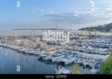 Golfe Juan Vallauris an der Cote d'Azur im Süden Frankreichs Stockfoto
