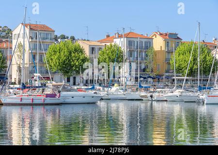 Golfe Juan Vallauris an der Cote d'Azur im Süden Frankreichs Stockfoto